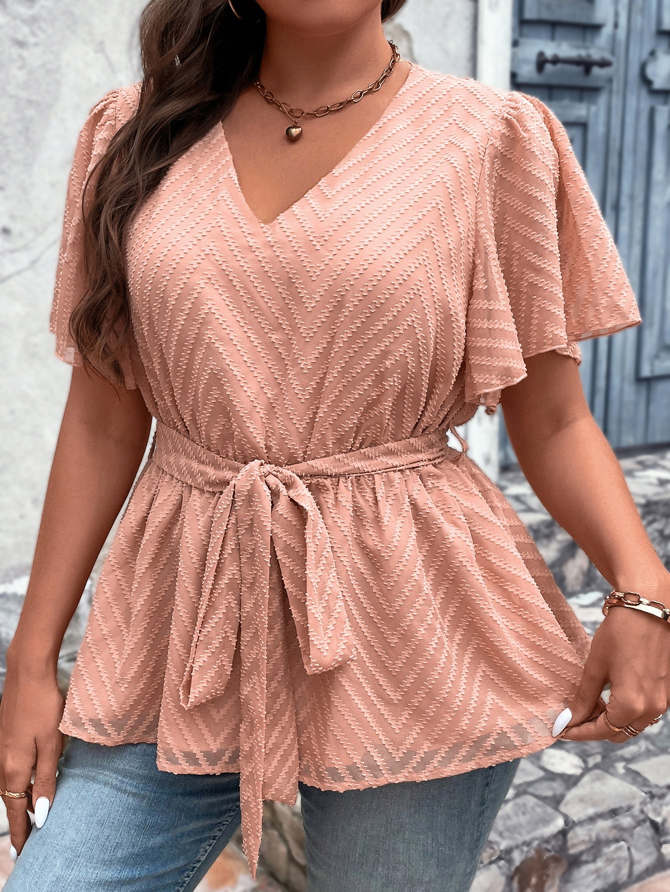 Top de Caída Fluida Plus Size