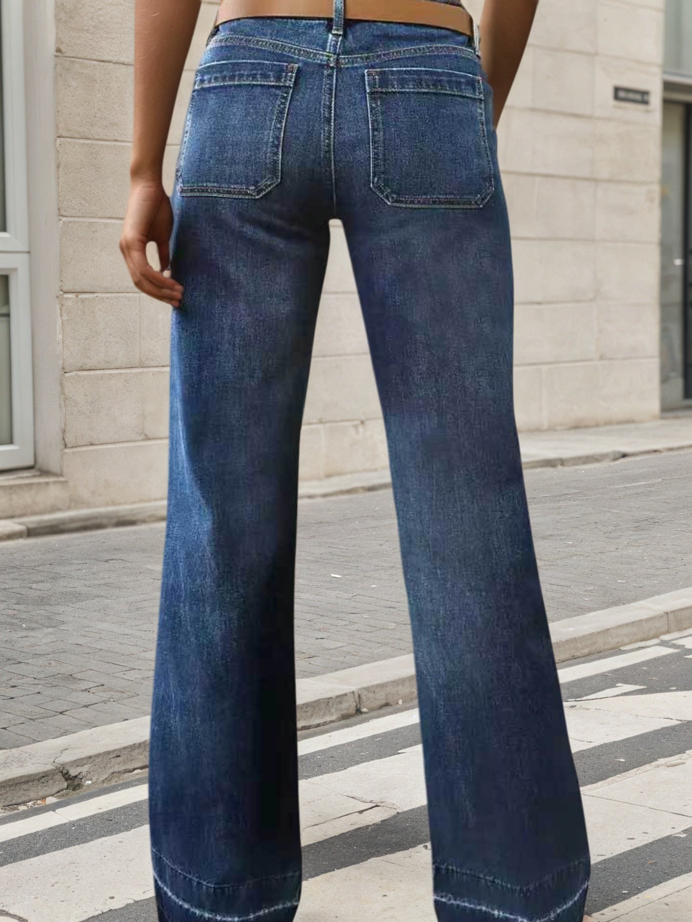 Pantalón Denim Pierna Ancha 2025