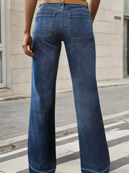 Pantalón Denim Pierna Ancha 2025