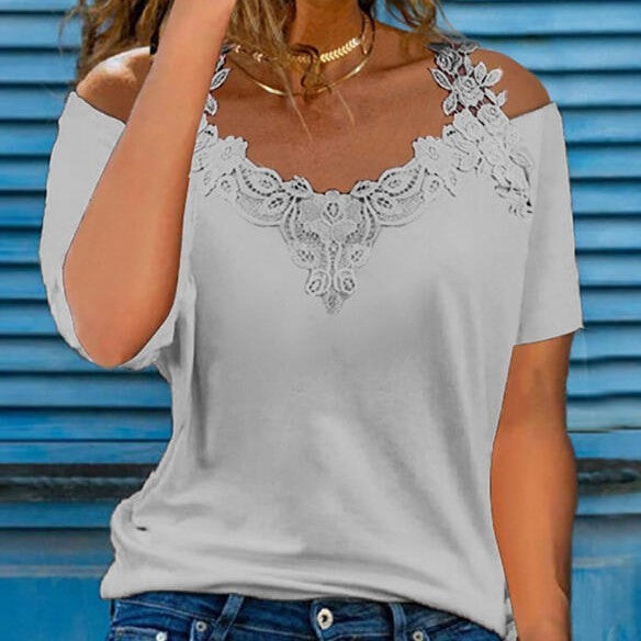 Blusa “Elle” Cuello V Plus Size Estampada y Lisa