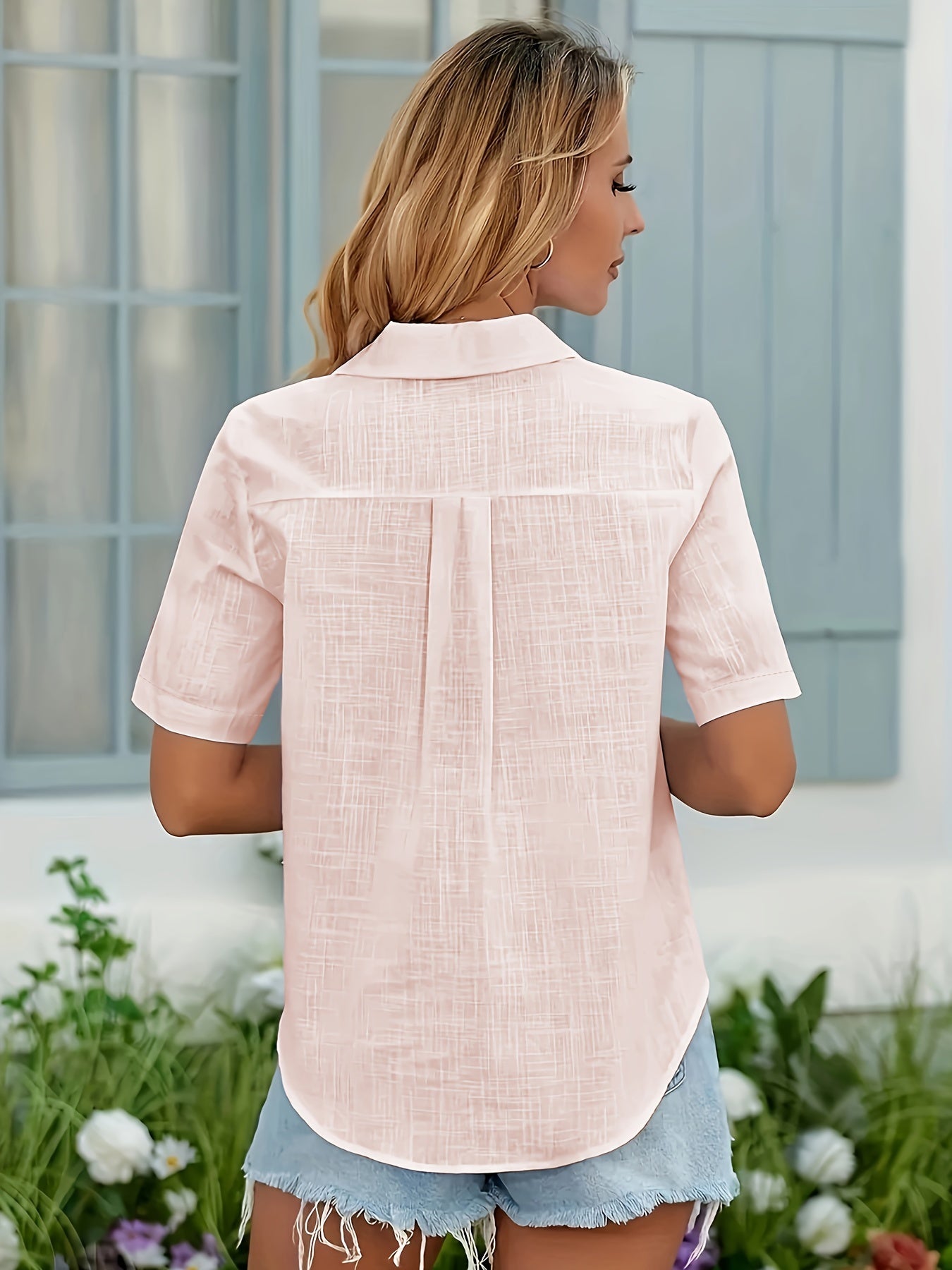 Camisa Blanca Talle Grande con Botones